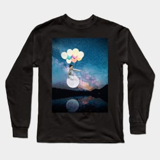 Moon Balloon Boy 3 - something is spotted! Long Sleeve T-Shirt